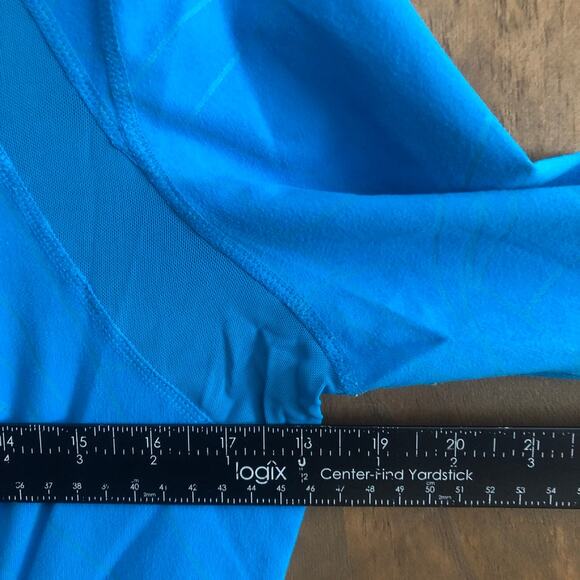 Zella Womens Jacket Blue Full Zip Activewear Performance Mesh Stretch Medium - Picture 5 of 10